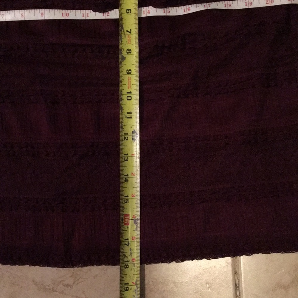 INC  Burgundy Off The Shoulder Top NWT XL - Picture 6 of 7
